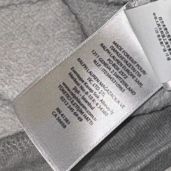 Polo Ralph Lauren Kids 8 Polo Bear USA Gray Hoodie | Hockey Bear Sweatshirt - Picture 8 of 9